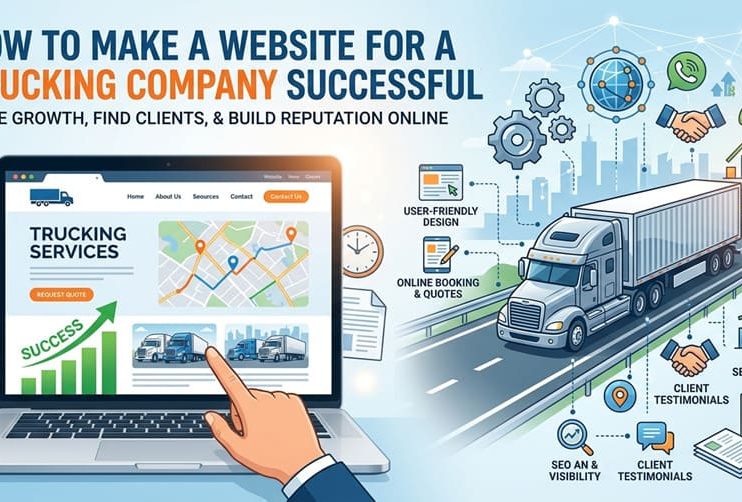 how to make a website for a trucking company